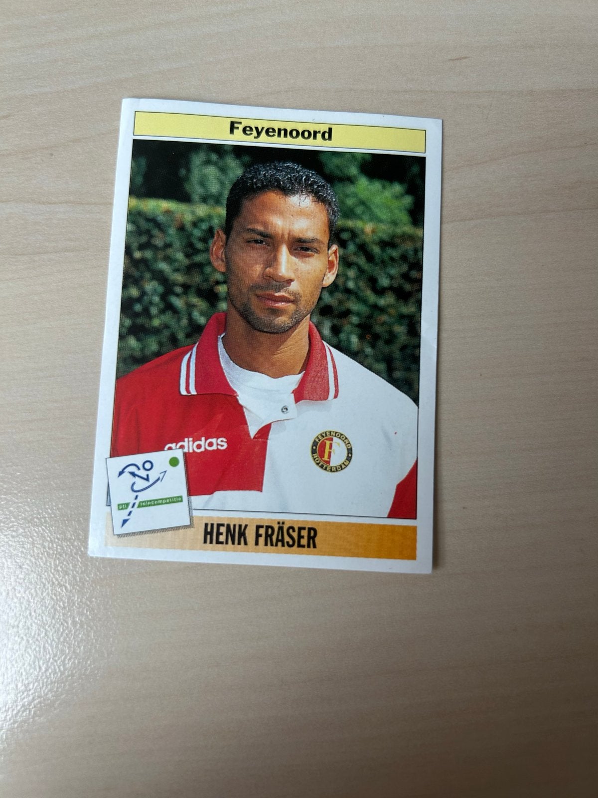 Voetbalplaatje Henk Fraser Feyenoord Voetbal 95 Panini, Ophalen of Verzenden, Zo goed als nieuw, Feyenoord, Poster, Plaatje of Sticker