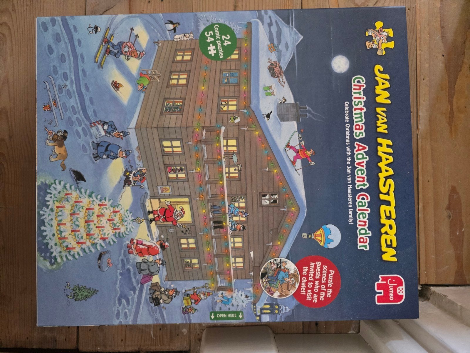 Jan van Haasteren Kerst Adventskalender Puzzel, Ophalen of Verzenden, Minder dan 500 stukjes, Gebruikt, Legpuzzel