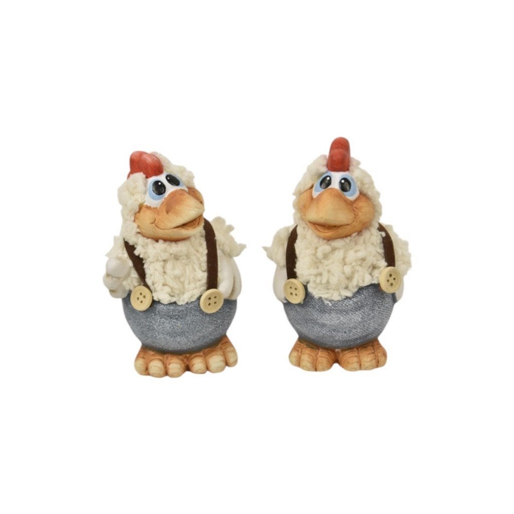 Decoratieve kippen Wolly staand set van 2 nieuw, Ophalen of Verzenden, Nieuw, Dier