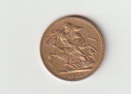 Souvereign 1886 Q. Victoria gewicht ca. 8 gram goud, Ophalen of Verzenden, Overige landen, Losse munt, Goud