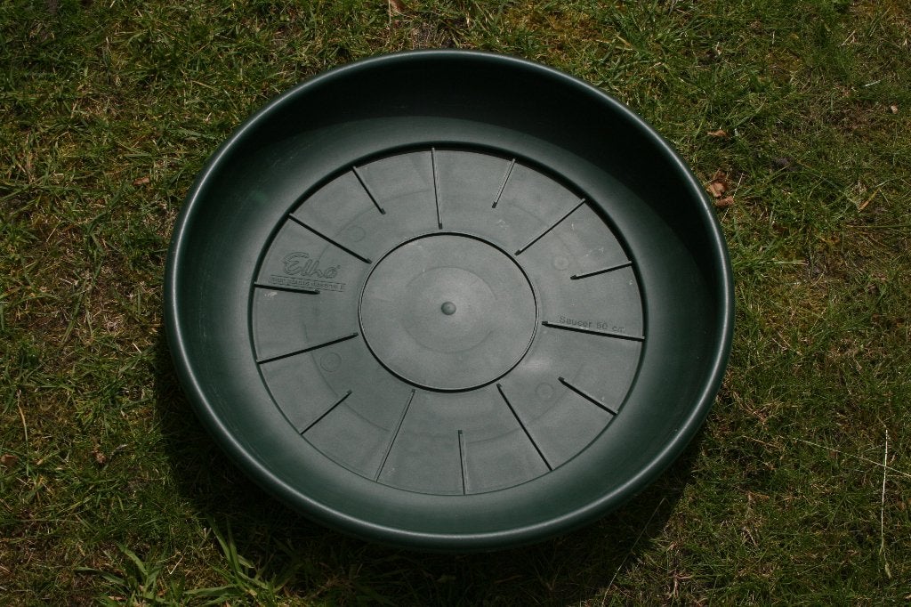 2x onderschotel, 50 cm en 35 cm, Ophalen, Kunststof, 40 cm of meer, Rond