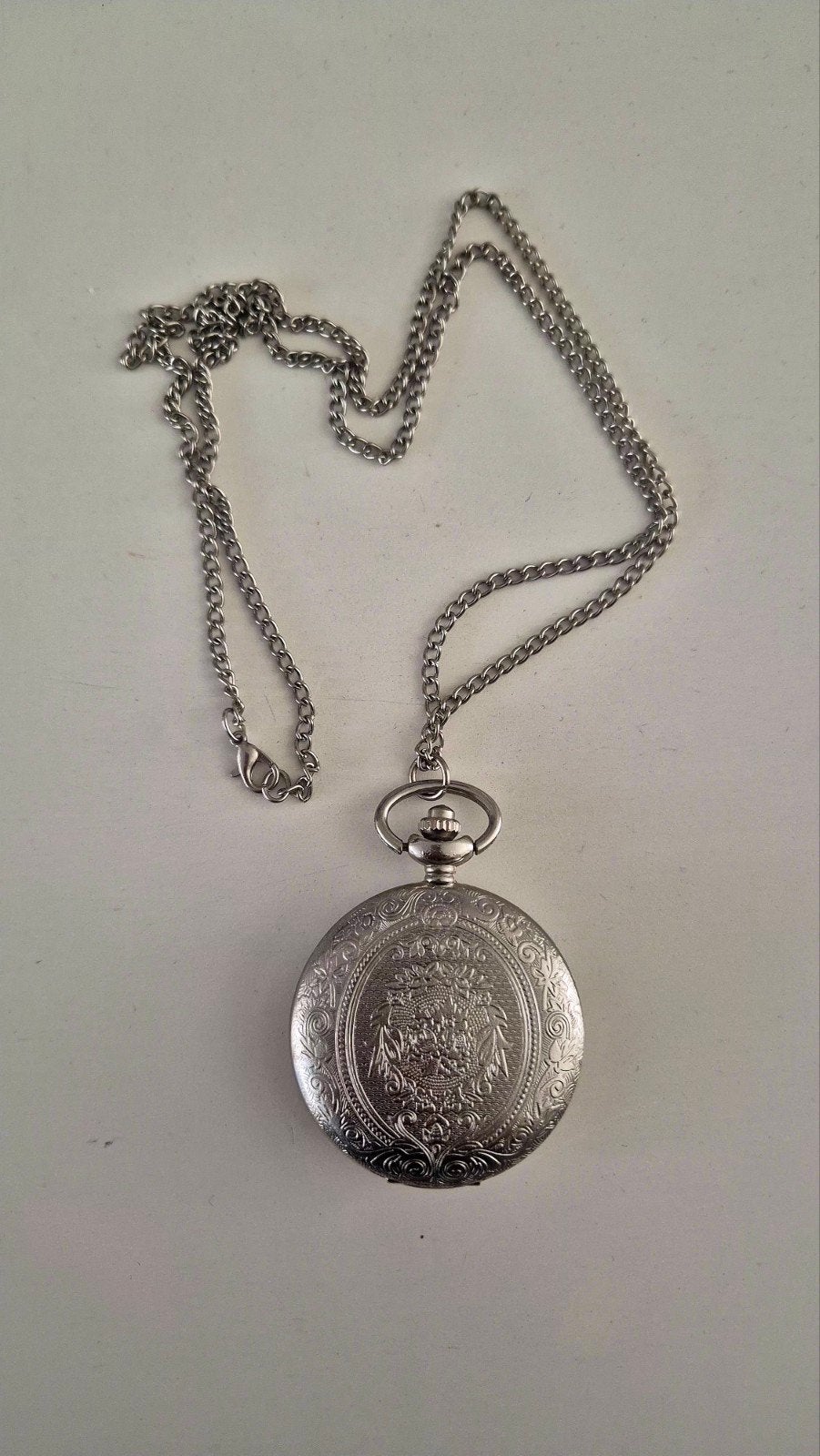 Zakhorloge met Ketting., Sieraden, Tassen en Uiterlijk, Horloges | Antiek, Overige merken, Overige materialen, Zakhorloge, Ophalen of Verzenden