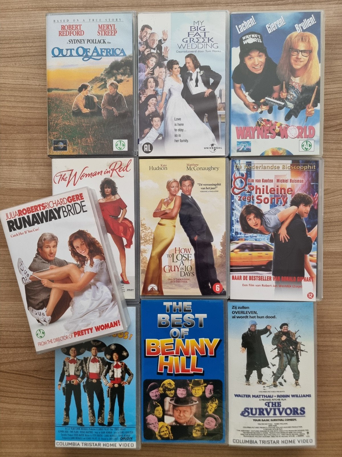 Videobanden 10 stuks, Ophalen of Verzenden, Gebruikt, Overige genres