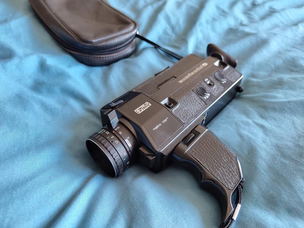 Eumig Mini 5 Super 8 filmcamera - incl. tas - vintage, Ophalen of Verzenden, 8mm, Camera