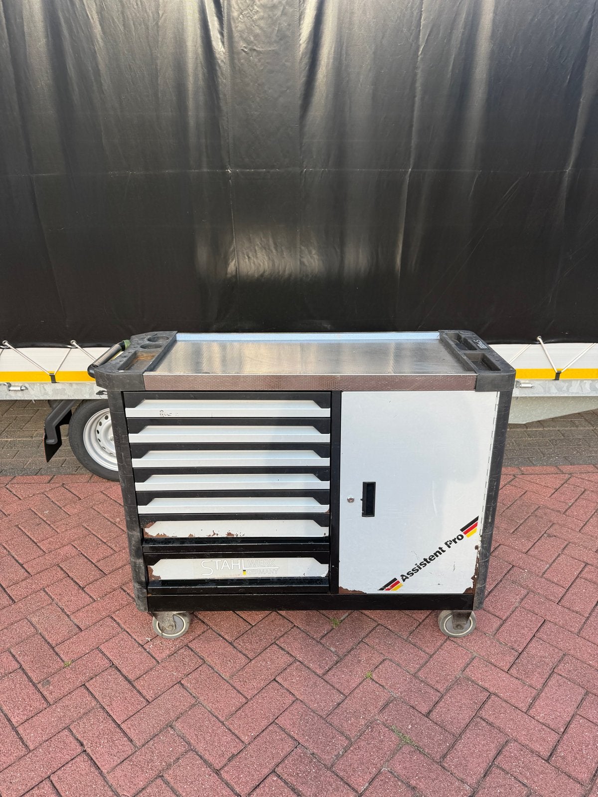 Stahlwerk Gereedschapwagen met uitgebreide set, Ophalen, Gebruikt, Gereedschapsopslag, Overige merken