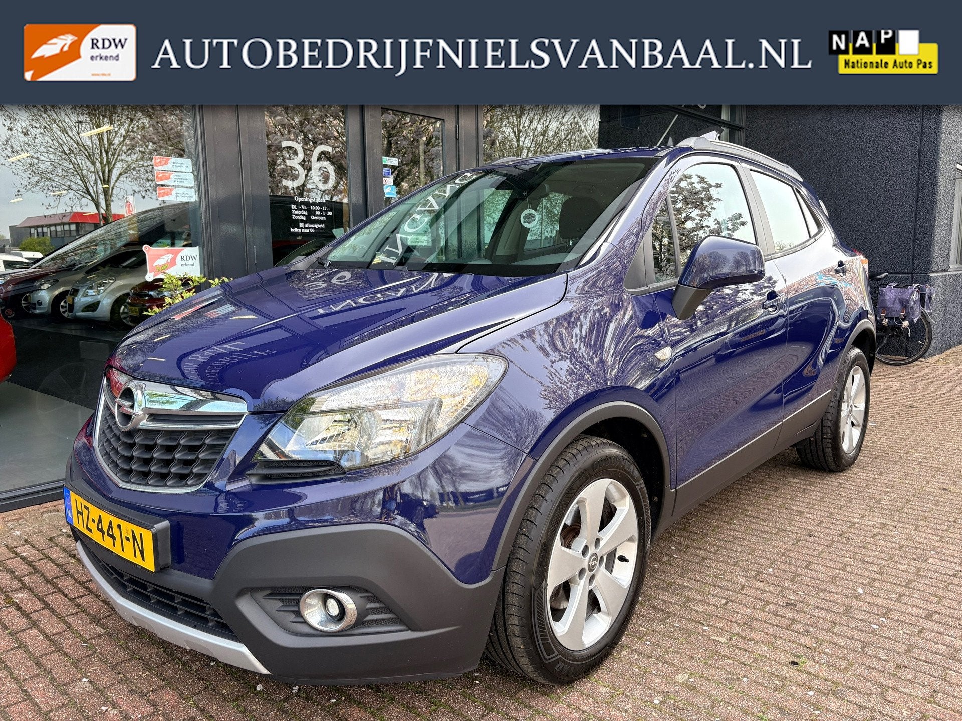 Opel Mokka 1.4 T Edition Airco/Cruise/Trekhaak/Dealer-Auto/, Voorwielaandrijving, Stof, Gebruikt, Euro 6