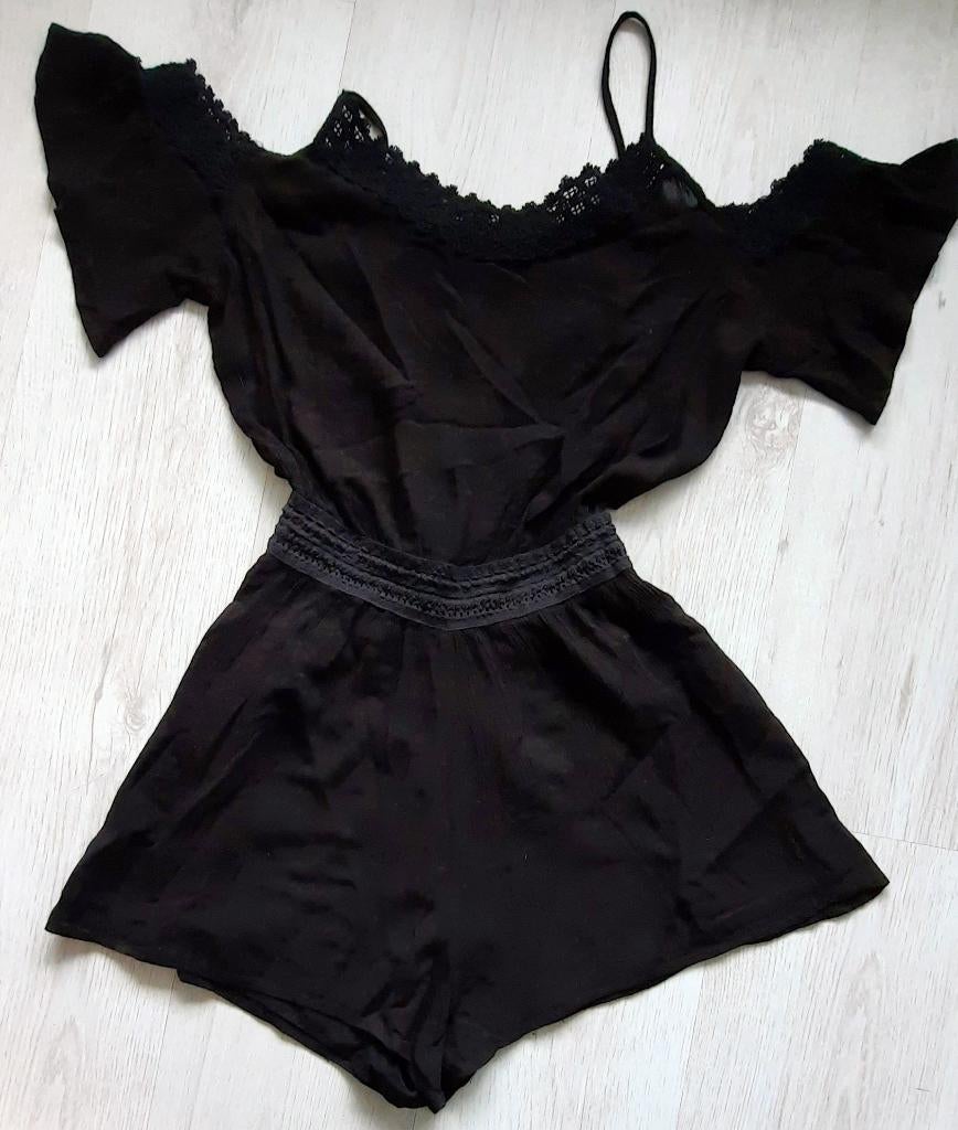 Broekpakje/Jumpsuit zwart. FB Sisters.  mt. xs, FB Sisters, Zwart, Nieuw, Ophalen of Verzenden