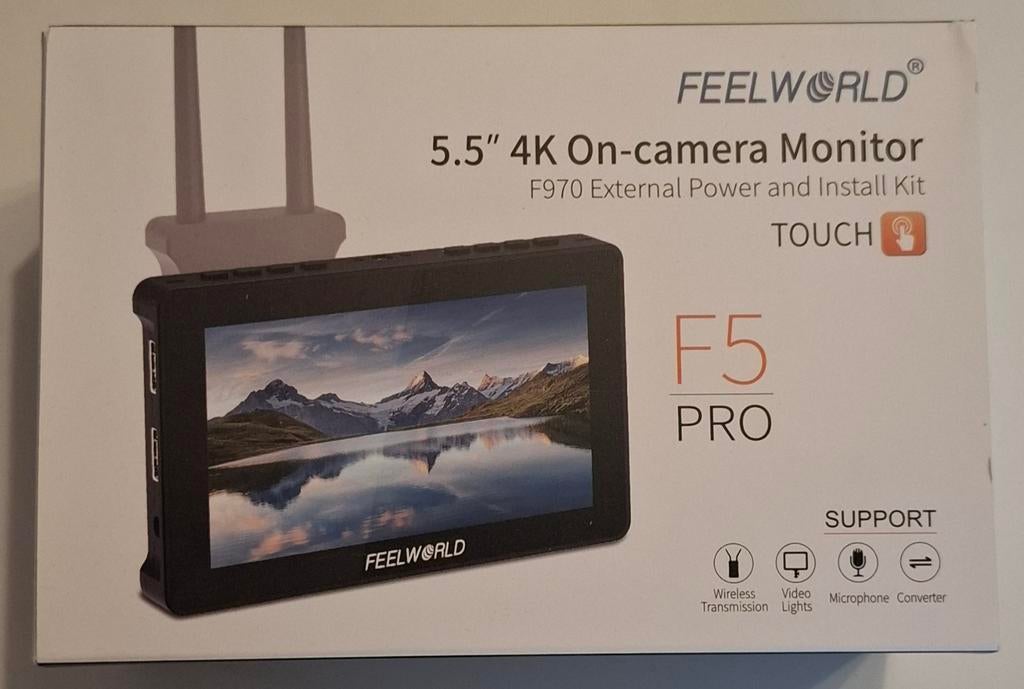 Feelworld F5 Pro 5.5" 4K On-camera Monitor, Ophalen, Zo goed als nieuw
