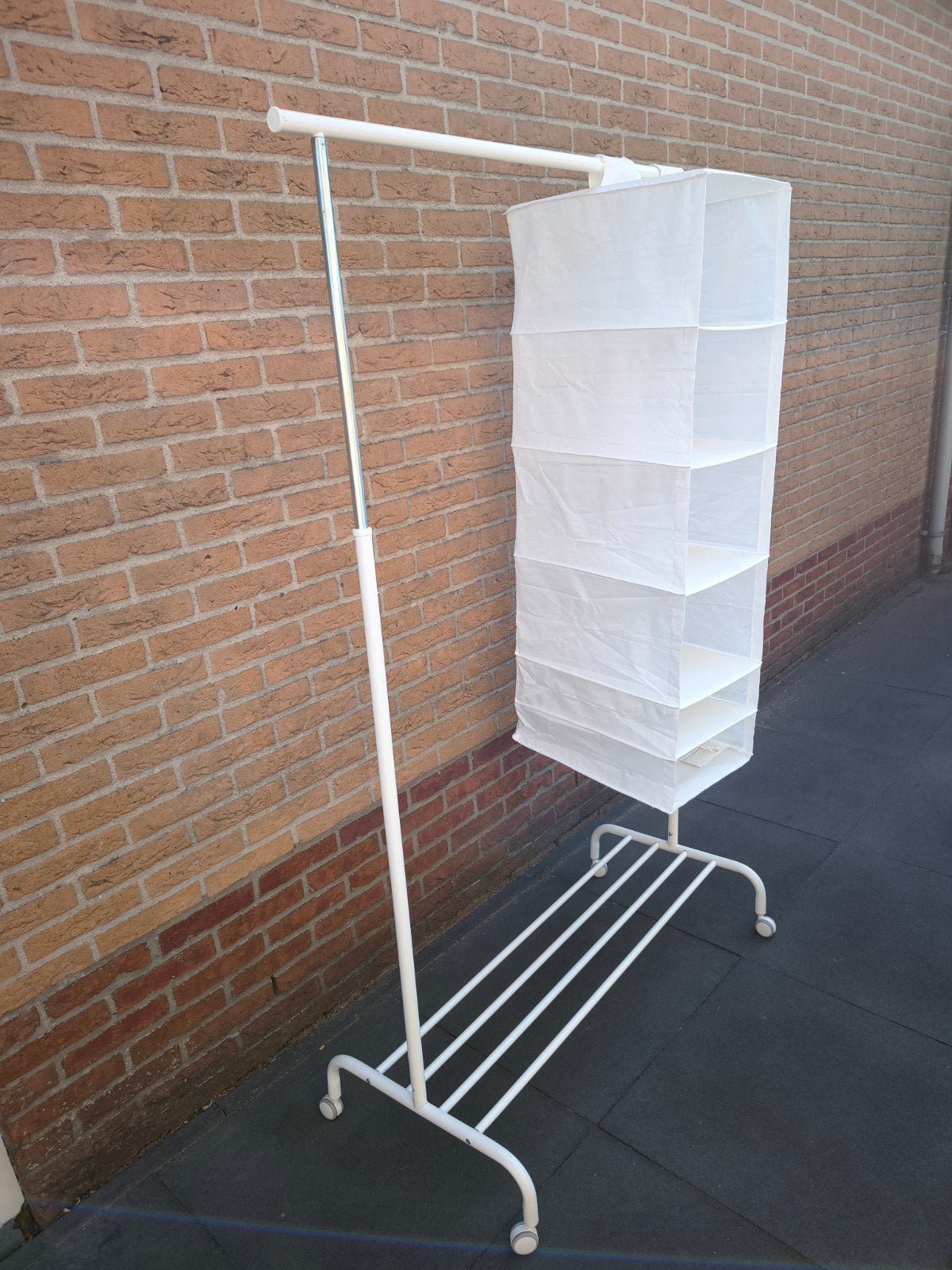 IKEA Kledingrek op wielen met opbergvakken, Ophalen of Verzenden, Zo goed als nieuw