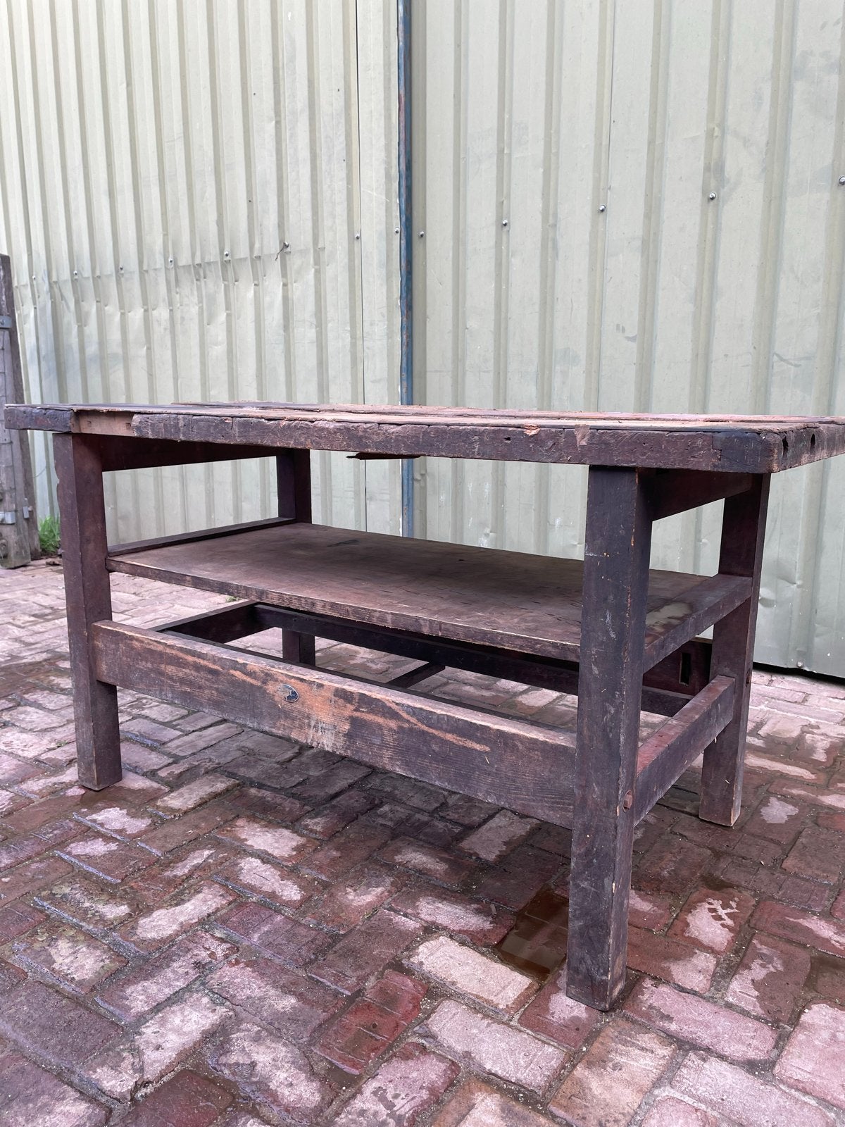 Oerdegelijke werkbank 150x70x78.5 cm, Ophalen, Gebruikt, 120 tot 170 cm