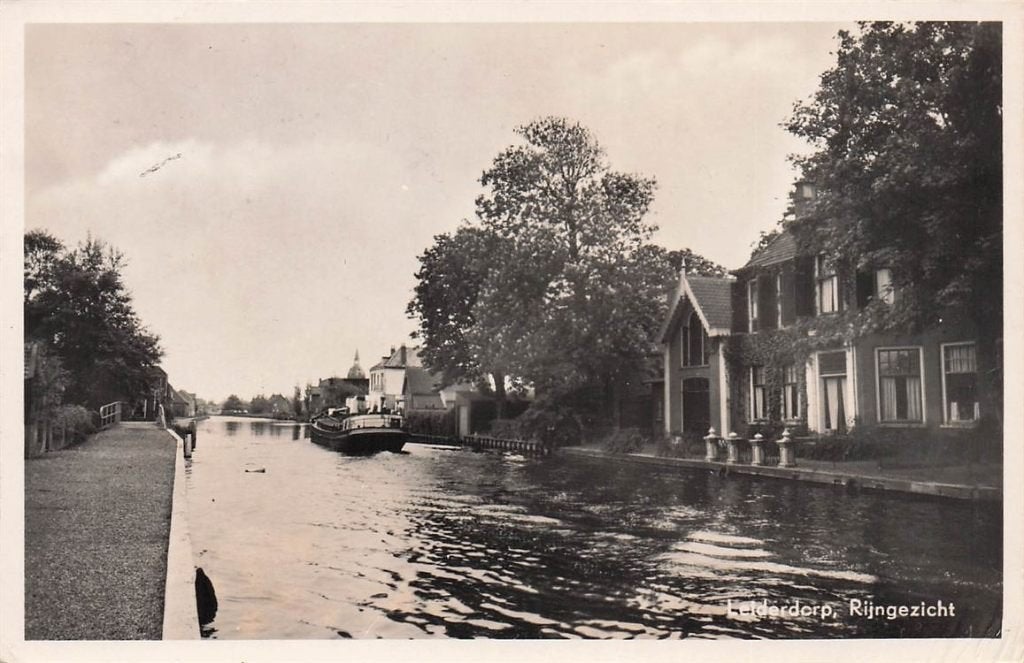 702-412-005 Leiderdorp Rijngezicht, Verzamelen, Ansichtkaarten | Nederland, Verzenden, Voor 1920, Zuid-Holland