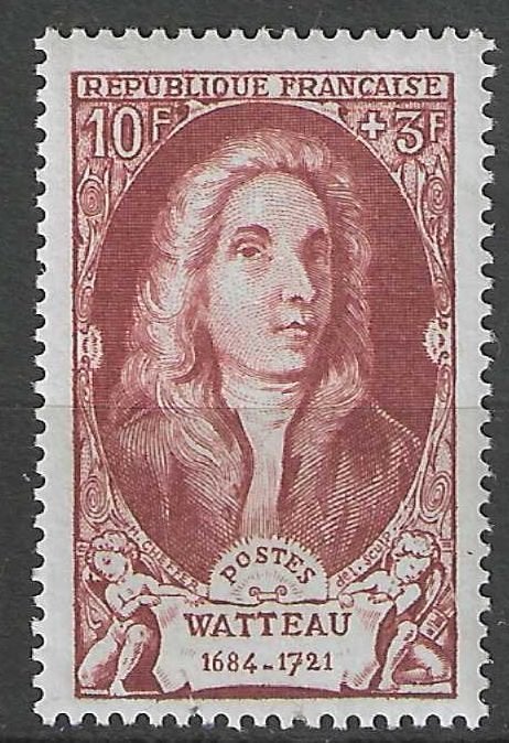 Frankrijk 1949 - Yvert 855 - Antoine Watteau (PF), Verzenden, Postfris