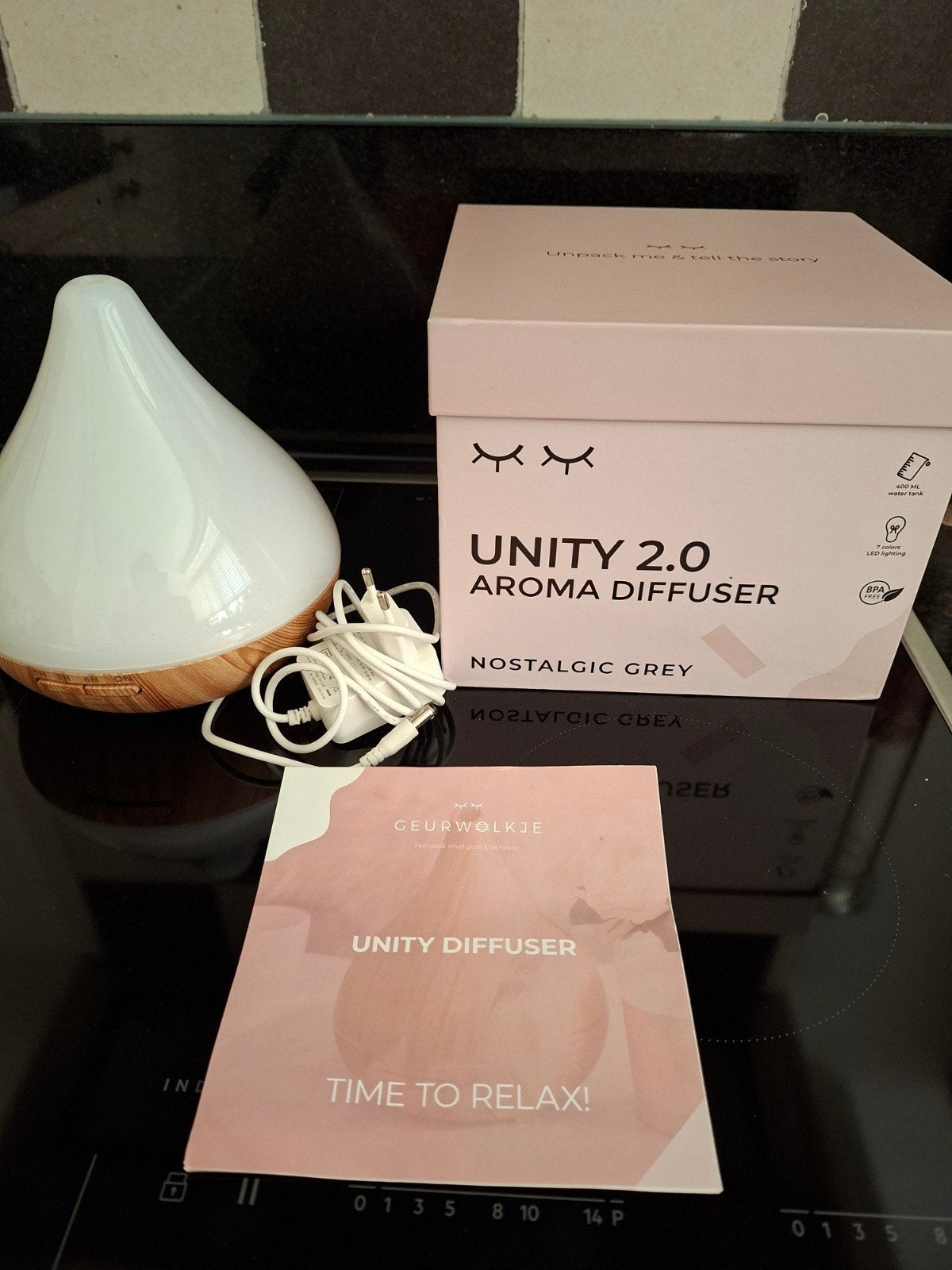 Geurwolkje Unity 2.0 Aromadiffuser houtlook, Ophalen of Verzenden, Zo goed als nieuw