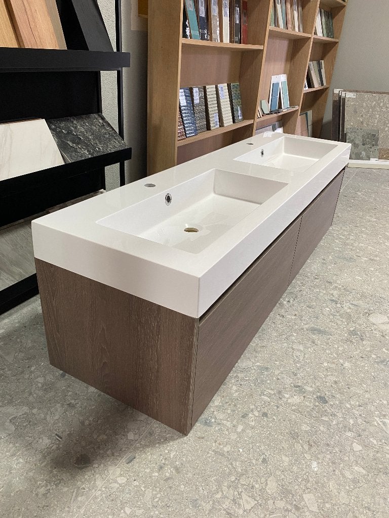 Badmeubel 160cm inclusief 2 kolomkasten nu €3450 voor €1250, Huis en Inrichting, Ophalen, Nieuw, 200 cm of meer, Minder dan 100 cm