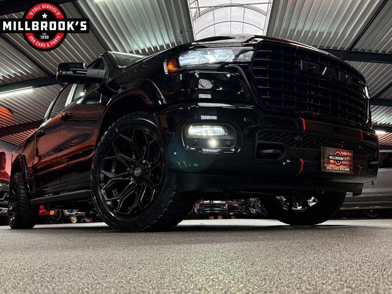 Dodge Ram 1500 Sport Hurricane ALL- IN, Widebody, Black Edit, Auto's, Automaat, 4 stoelen, Zwart, Leder
