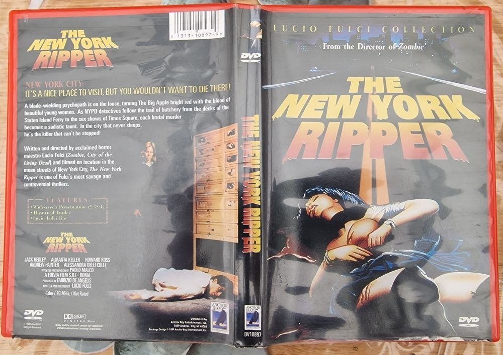 The New York Ripper DVD, Vanaf 18 jaar, Breedbeeld, Ophalen of Verzenden, Zo goed als nieuw