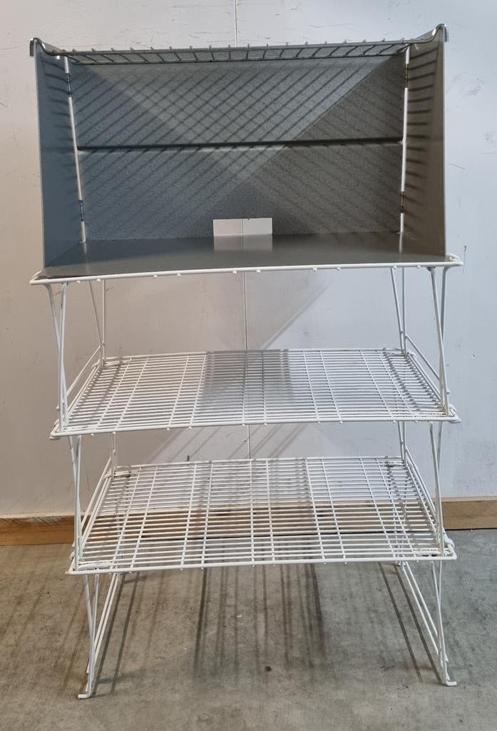 Vintage metalen kookrek / kampeerkeuken, Ophalen, Gebruikt