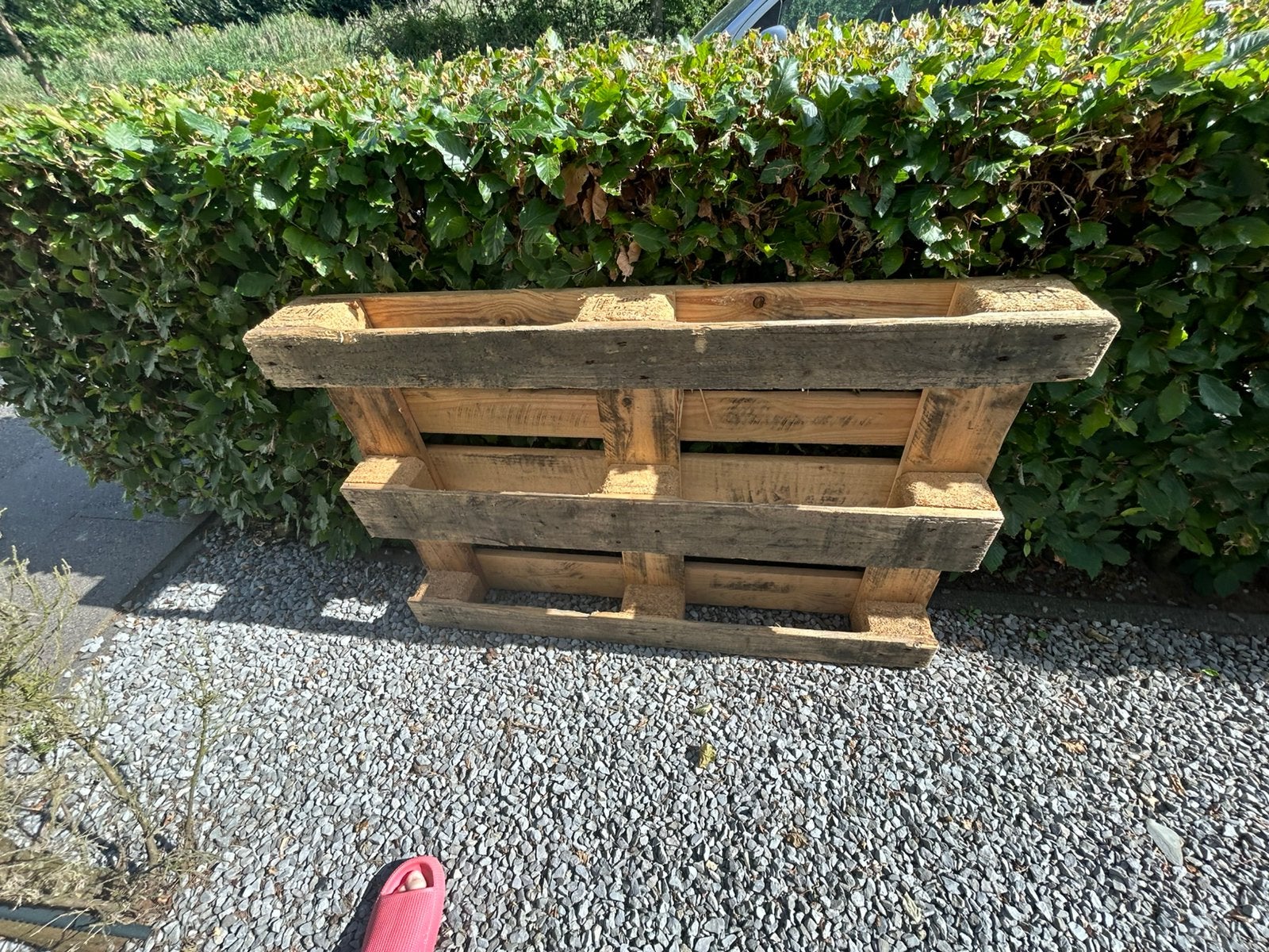 Pallet euro pallet  voir kruidentuon of iets anders creatief, Doe-het-zelf en Verbouw, Hout en Planken, Ophalen, Zo goed als nieuw
