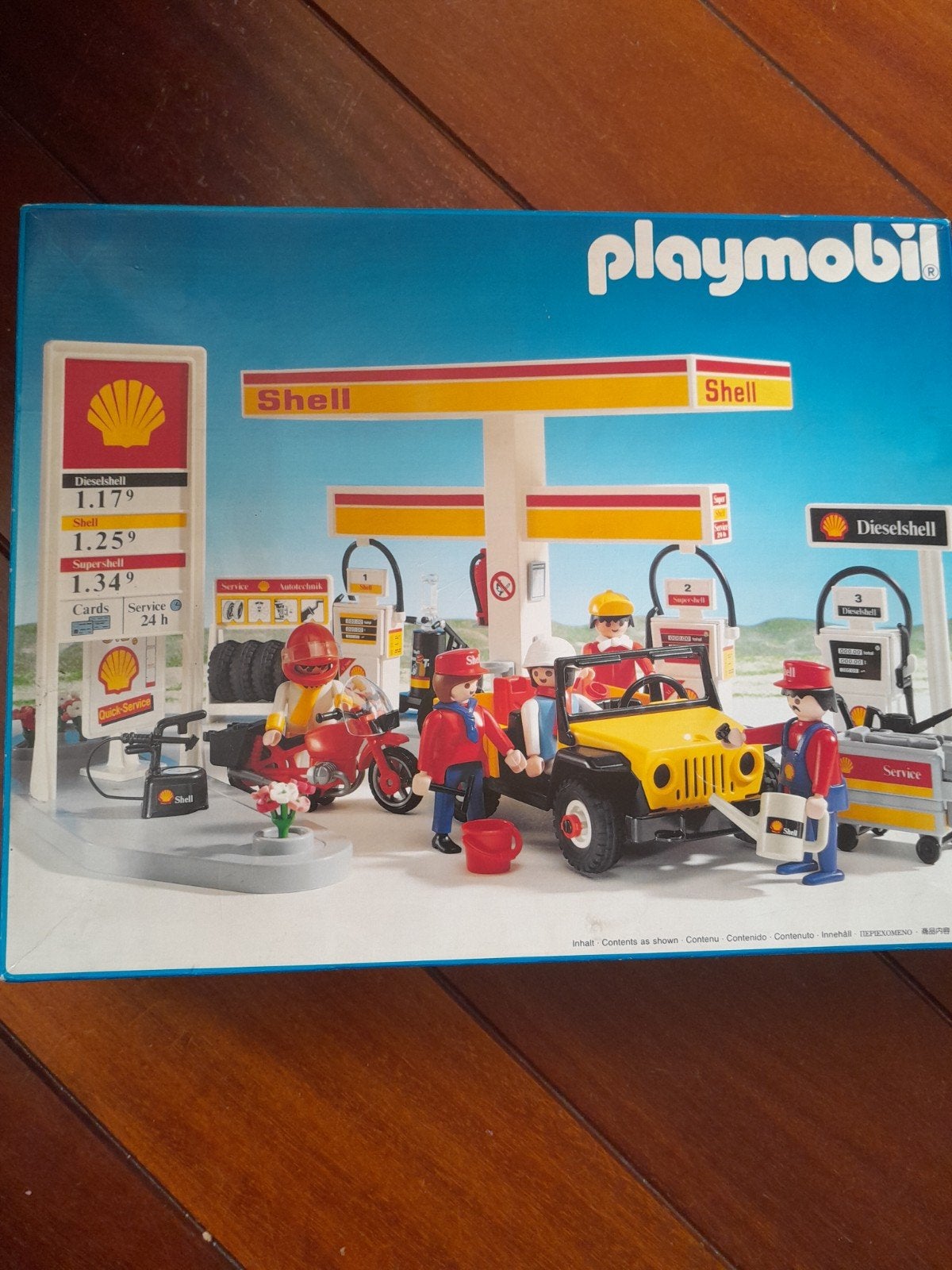 Playmobil Shell Tankstation Set 3437  - Compleet met Doos, Ophalen of Verzenden, Zo goed als nieuw, Complete set