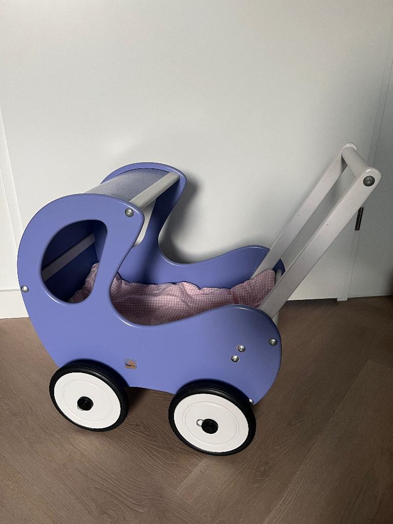 Houten poppenwagen (Pinolino), Ophalen, Gebruikt, Duw- of Trekspeelgoed