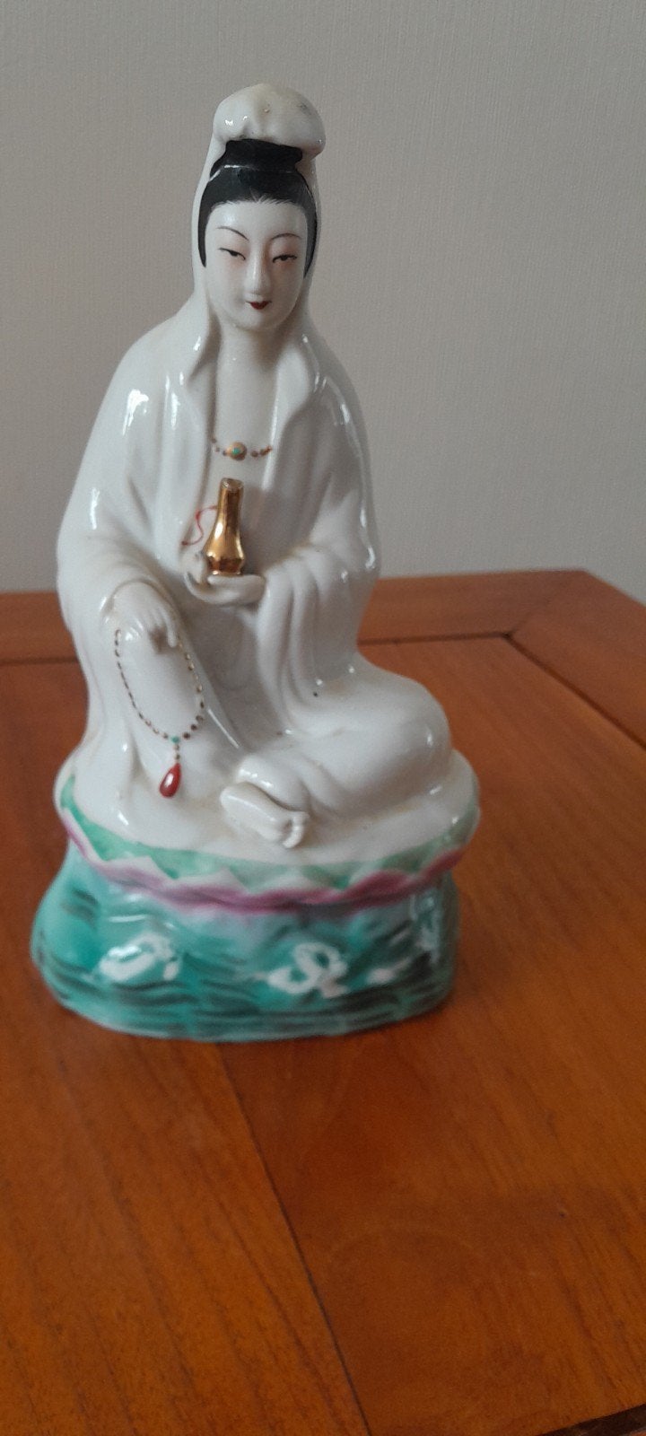 Vintage porseleinen Boeddha beeld - Kuan Yin, Antiek en Kunst, Ophalen of Verzenden