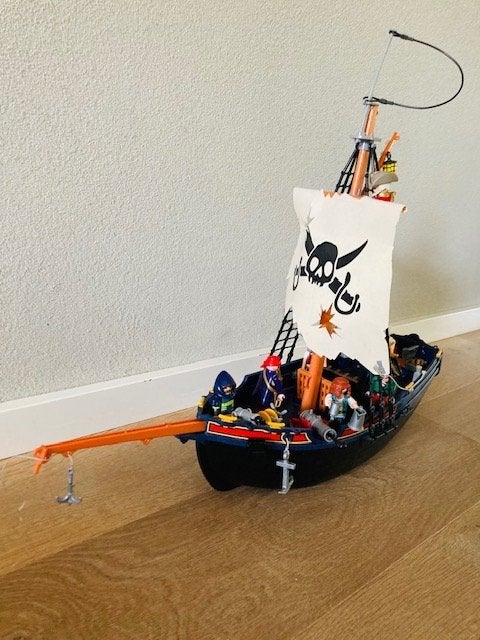 Playmobil piraten schip, Ophalen of Verzenden, Gebruikt, Pirates, Boot/Schip