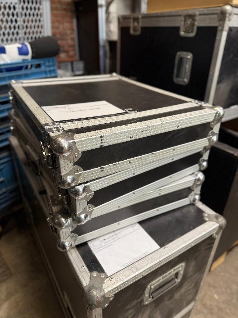 3 x 19 inch flightcase 2HE, Muziek en Instrumenten, Behuizingen en Koffers, Ophalen, Gebruikt, Overige instrumenten, Flightcase