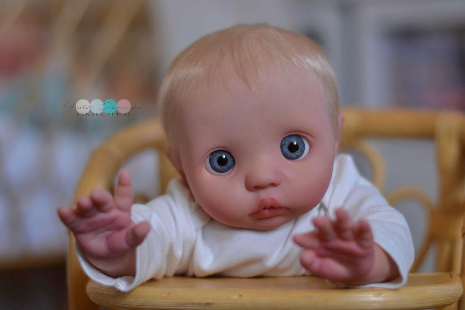 Reborn Peeka door Nicoleta Carmanschi, Verzamelen, Ophalen of Verzenden, Zo goed als nieuw, Pop