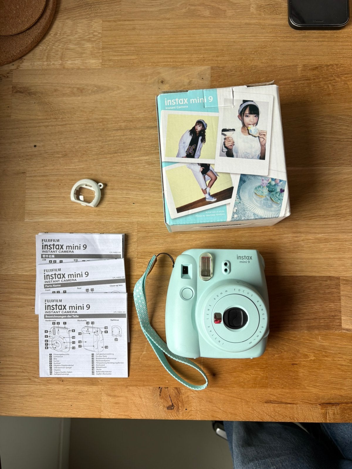 Instax mini 9 blauw, Ophalen of Verzenden, Gebruikt, Polaroid, Fuji