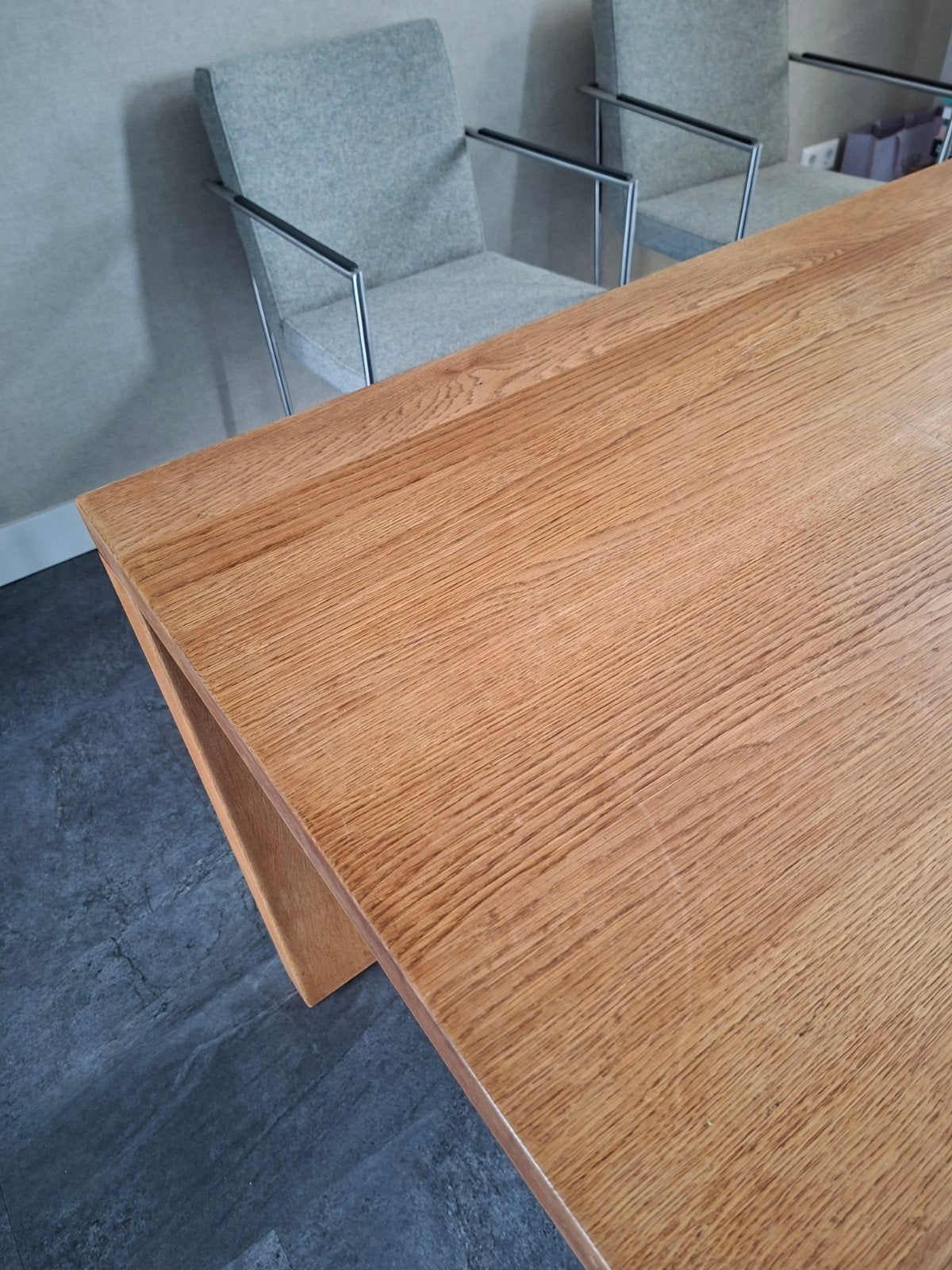 Licht eiken tafel 100x200 cm, demontabele poten, Ophalen of Verzenden