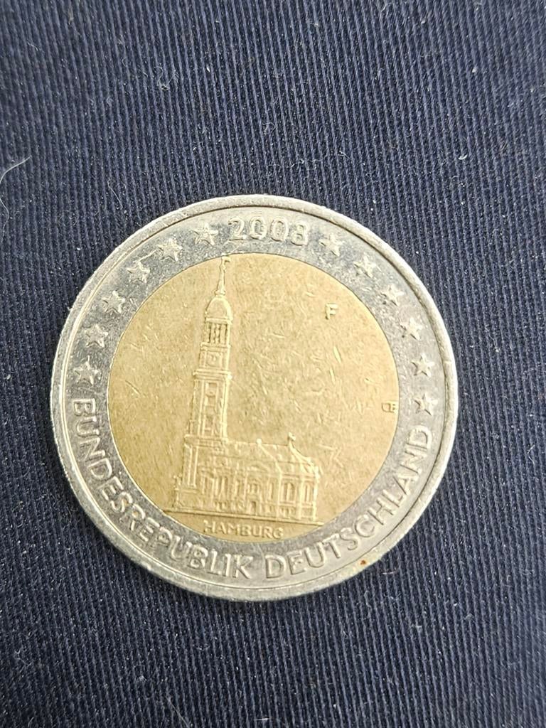 2 euro Duitsland 2008 misslag oude kaart, Postzegels en Munten, Munten | Europa | Euromunten, Ophalen of Verzenden, Duitsland