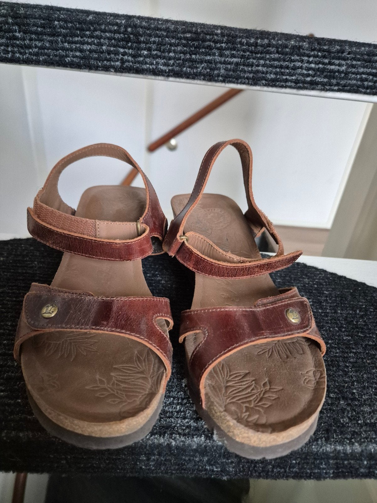 Panama Jack bruine sandalen maat 38, Ophalen of Verzenden, Zo goed als nieuw, Bruin, Sandalen of Muiltjes