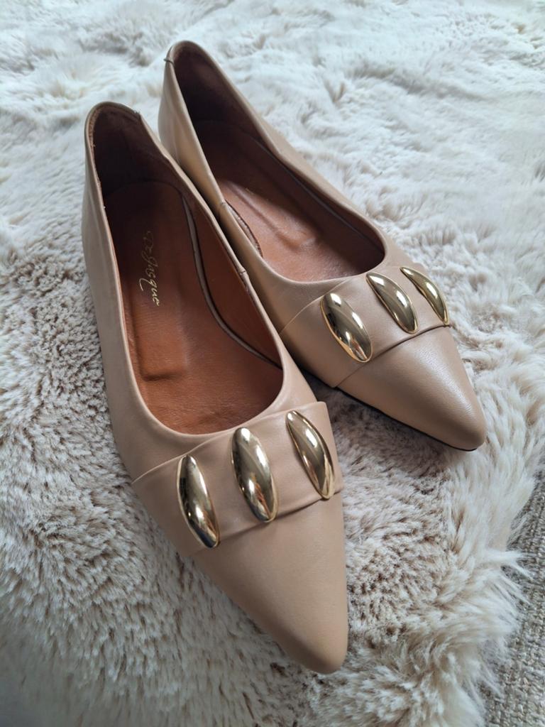 Prachtige beige leren Dejacque schoenen 37, Ophalen of Verzenden