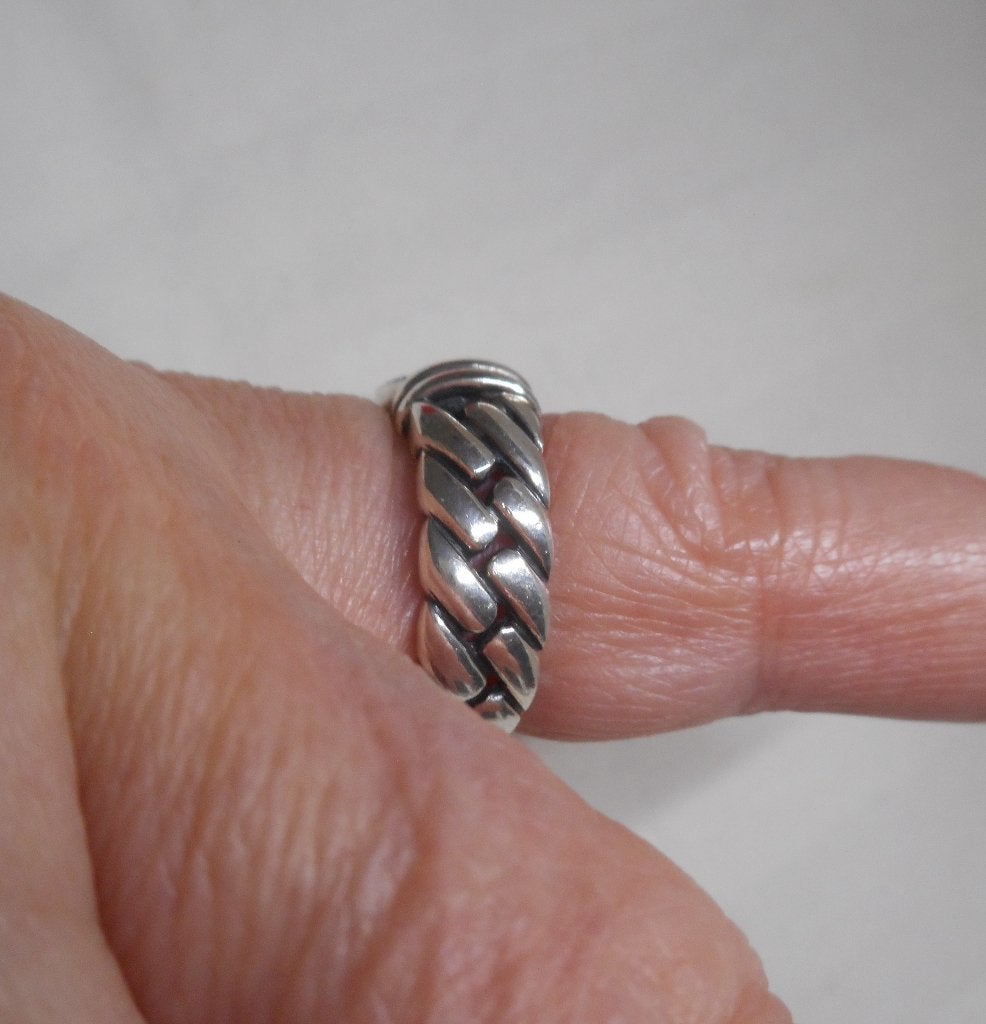 Zilveren ring met markasiet steentjes maat 18 nr.983, 18 tot 19, Verzenden, Zo goed als nieuw, Dame