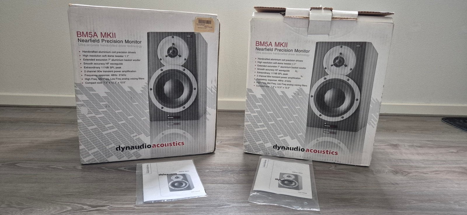 Set van 2 prima Dynaudio BM5A MKII studiomonitors / speakers, Ophalen
