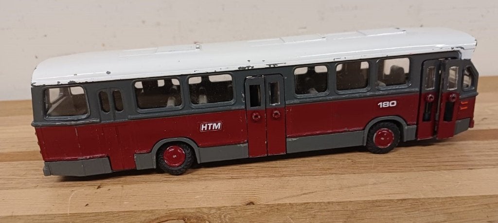 Lion Toys - no.38 - DAF Citybus - rood, Ophalen of Verzenden, Gebruikt, Bus of Vrachtwagen, Lion Toys