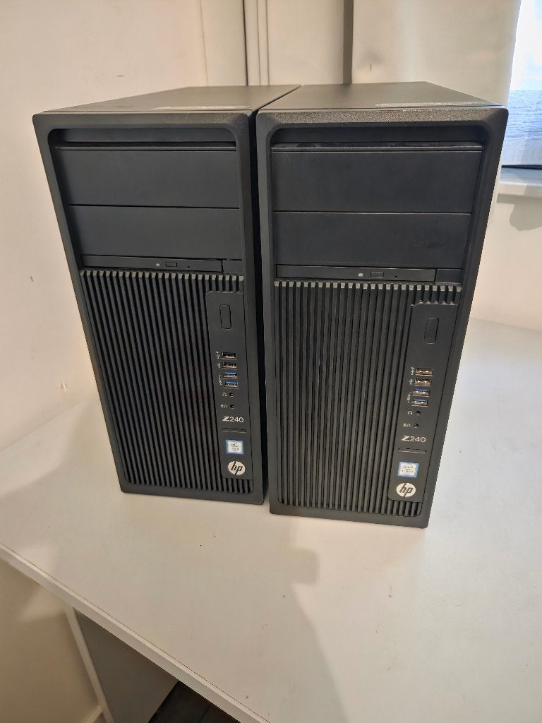 HP Z240 (2x), Computers en Software, Gebruikt, -, -, Ophalen of Verzenden
