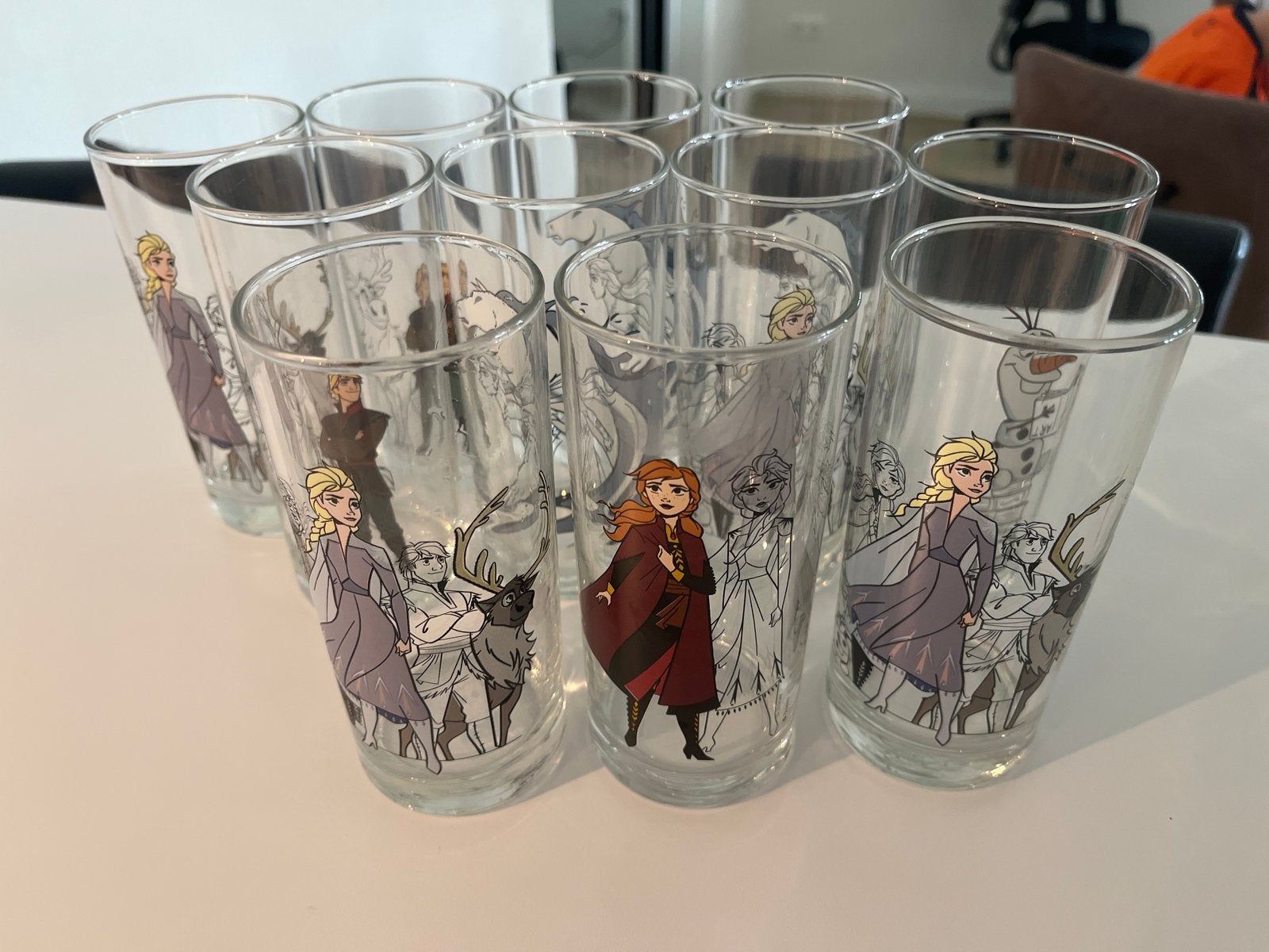 11 Disney Frozen drinkglazen, zo goed als nieuw, Ophalen, Zo goed als nieuw, Meerkleurig, Overige merken