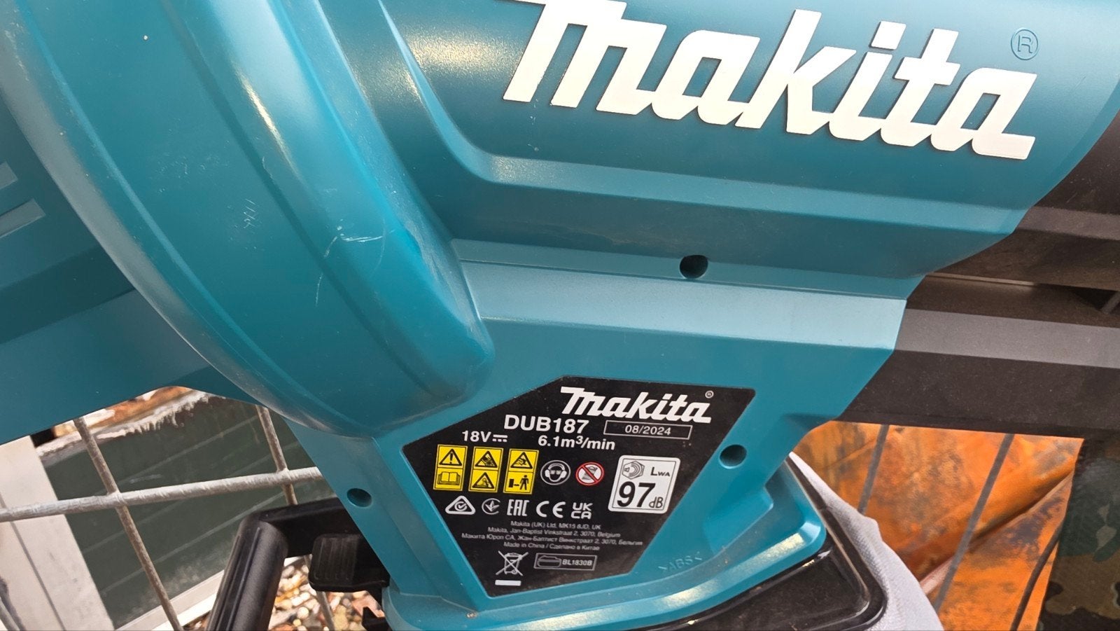 Makita DUB187, Tuin en Terras, Bladblazers, Met zuigfunctie, Ophalen of Verzenden, Zo goed als nieuw, Makita