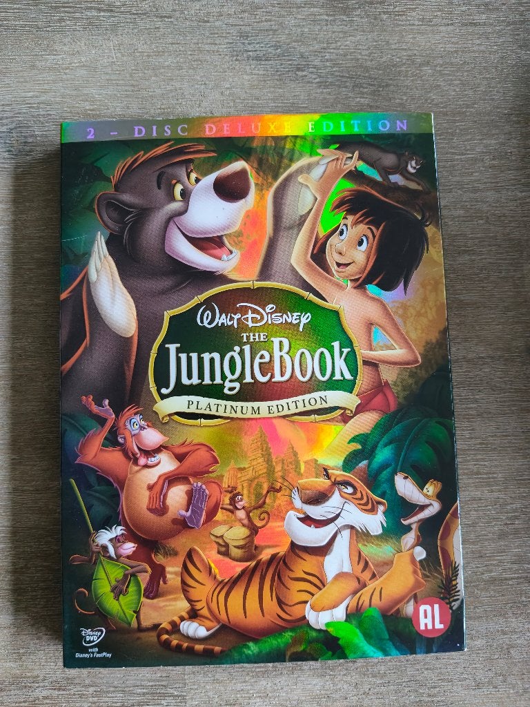 5168 walt disney jungle book de luxe edition 2 dvd platinum, Alle leeftijden, Verzenden, Zo goed als nieuw