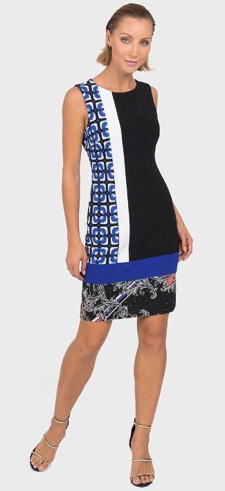 Joseph Ribkoff prachtig vlot gekleurde zomerjurk mt M, Kleding | Dames, Jurken, Maat 38/40 (M), Overige kleuren, Verzenden, .