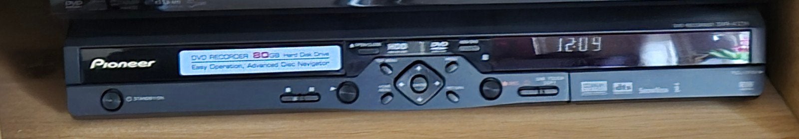 Pioneer DVD Recorder met 80GB Harde Schijf, Ophalen, Gebruikt, Met harddisk, Dvd-recorder