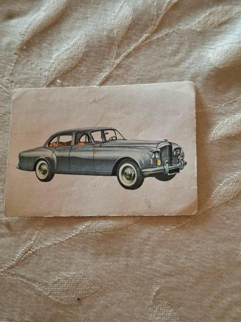 Prentje/Chromo : Bentley Continental/Chocolade Jacques, 1960 tot 1980, Gebruikt, Verzenden, Prent