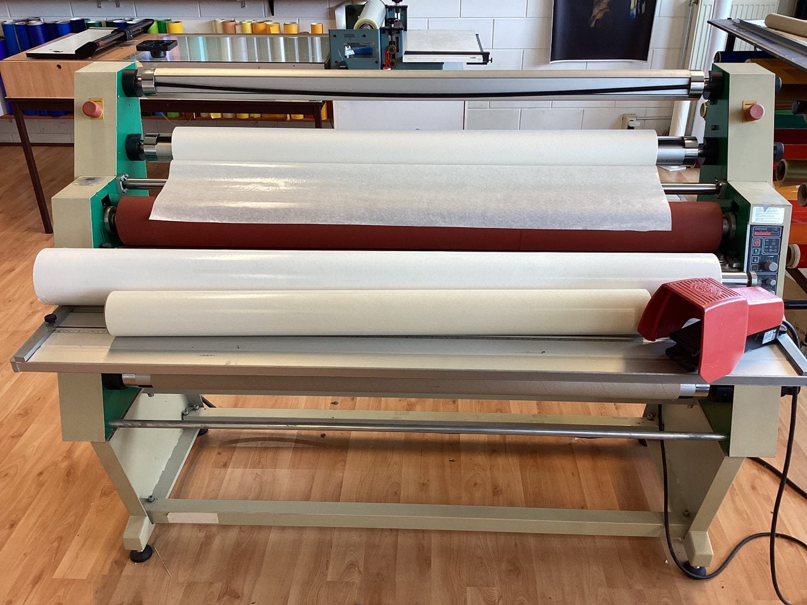 Sallmetall lamineermachine -  warm lamineerder, Ophalen, Gebruikt, Overige merken, Overig typen