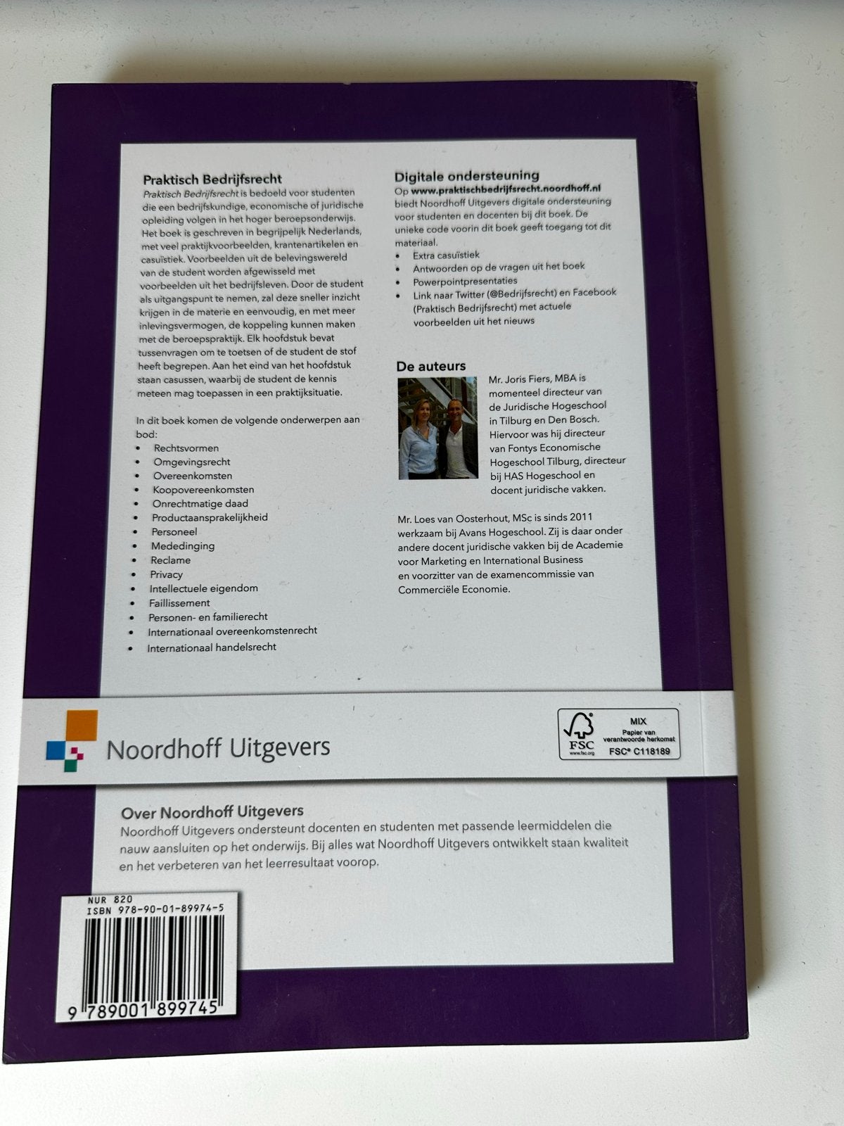 Praktisch Bedrijfsrecht - 4e druk - Noordhoff Uitgevers, Ophalen, Gamma, Zo goed als nieuw, HBO
