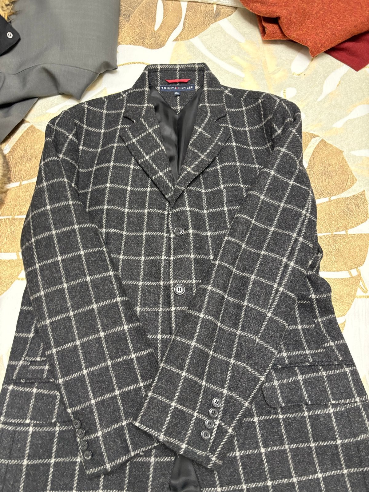 Tommy Hilfiger geruite jas - Maat XL, Ophalen of Verzenden, Nieuw, Maat 56/58 (XL), Grijs
