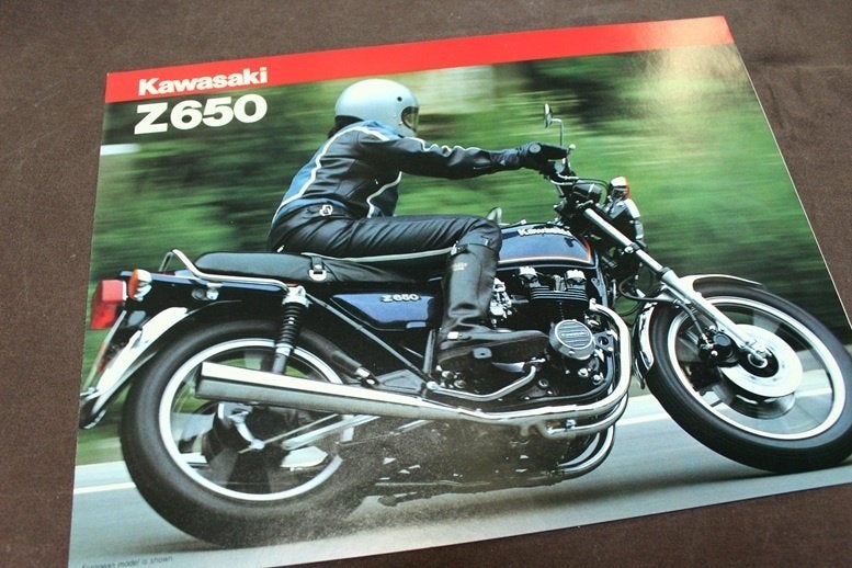 Kawasaki Z650 motorfiets verkoop folder Z 650, Motoren, Handleidingen en Instructieboekjes, Ophalen of Verzenden, Kawasaki