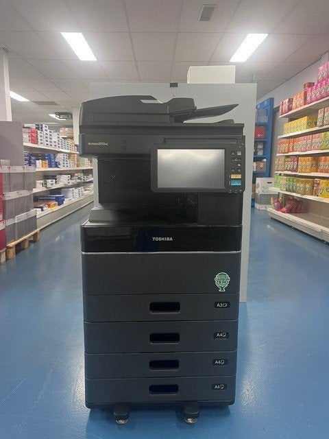 Toshiba e-STUDIO 2010AC A3 kleurenprinter | lage tellerstand, All-in-one, Scannen, Ophalen, Gebruikt