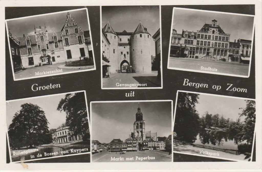 BERGEN OP ZOOM Markiezenhof Buitenplaats Poort Groeten, Verzenden, 1940 tot 1960, Gelopen, Noord-Brabant