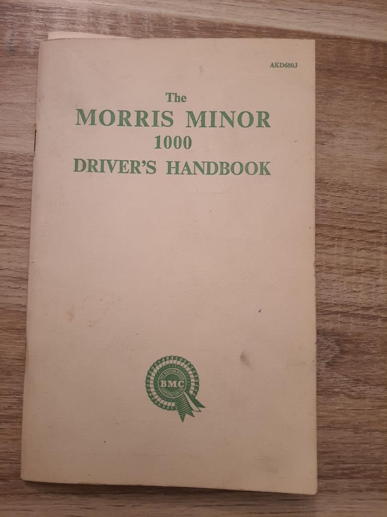 Morris minor 1000 drivers handbook, Ophalen of Verzenden